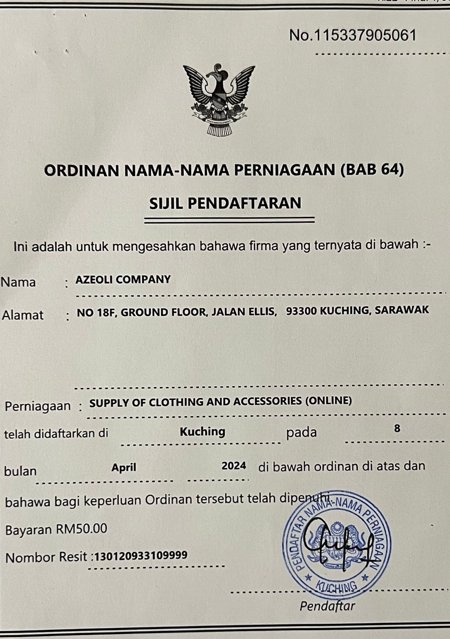 Business Registration Certificate